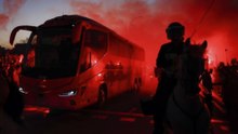 Ultras del Barça rompen una luna del autobús del Atlético