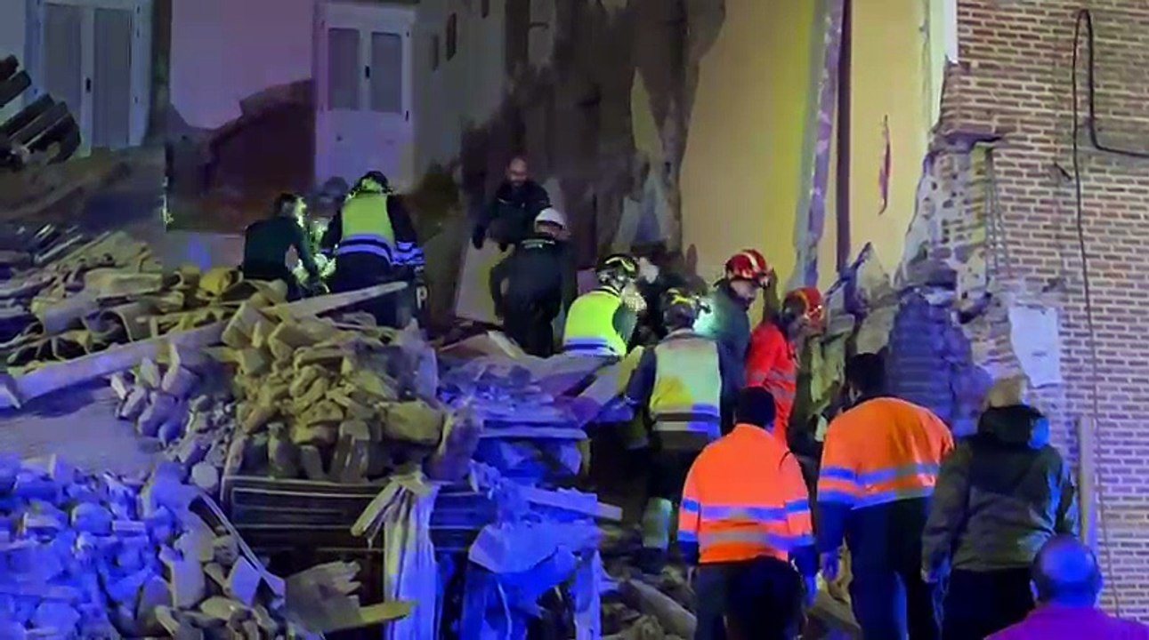 Derrumbe de una vivienda en Siete Iglesias
