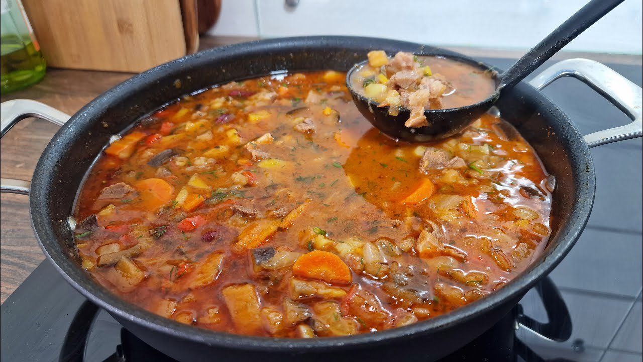 Delicious Tajik Soup Recipe! The Best Combination of Bean Soup with Lamb!
