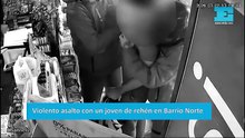 Violento asalto con un joven de rehén en Barrio Norte