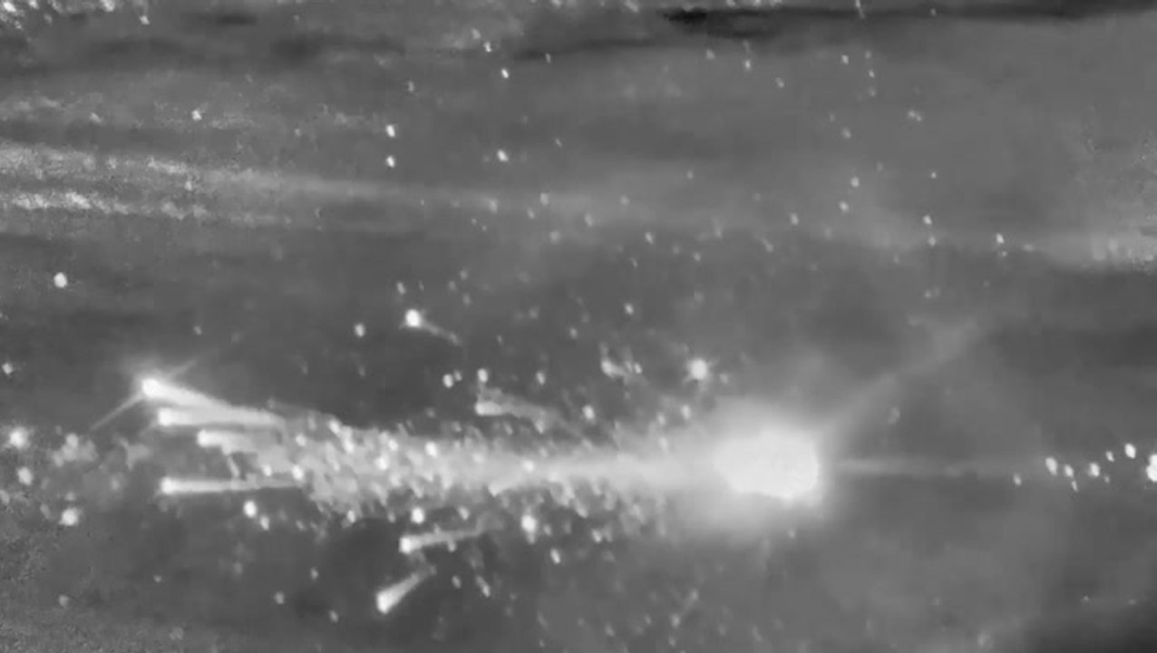 Moment RAF F-35 jet shoots down Iranian drone over Middle East