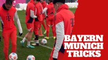Bayern Munich Luis Diaz and Michael Olise perform some special tricks