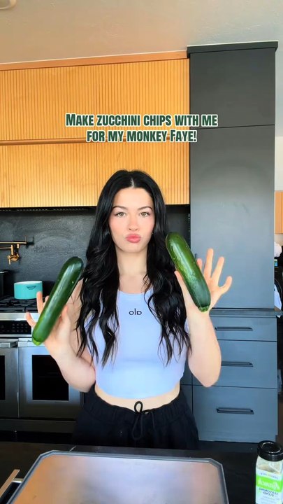Zucchini chips are monkey