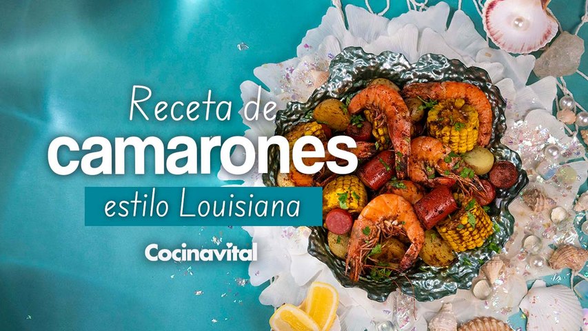 Receta de camarones cajún estilo Louisiana