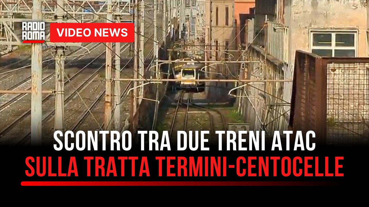 Roma, scontro tra due treni Atac sulla tratta Termini-Centocelle