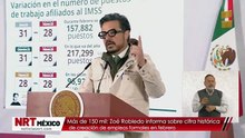 Más de 150 mil: Zoé Robledo informa sobre cifra histórica de creación de empleos formales en febrero
