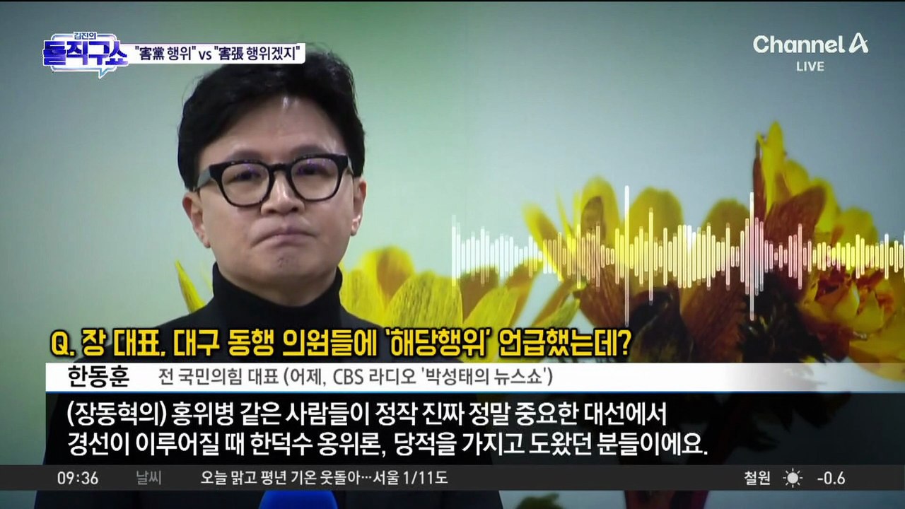 [핫피플]국민의힘 당권파, ‘한동훈 TK 동행’ 의원들 윤리위 제소