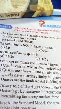 Class 12 Physics Solved mcqs Sindh board New book Chapter No 28 particle Physics