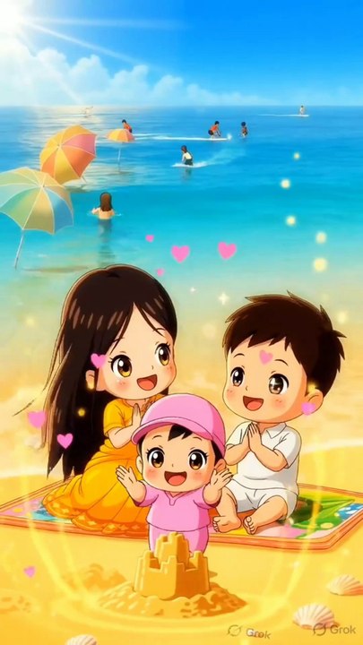 Baby's First Beach Day with Family 🏖️💕