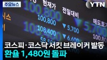 코스피·코스닥 서킷 브레이커 발동...환율 1,480원 돌파 / YTN