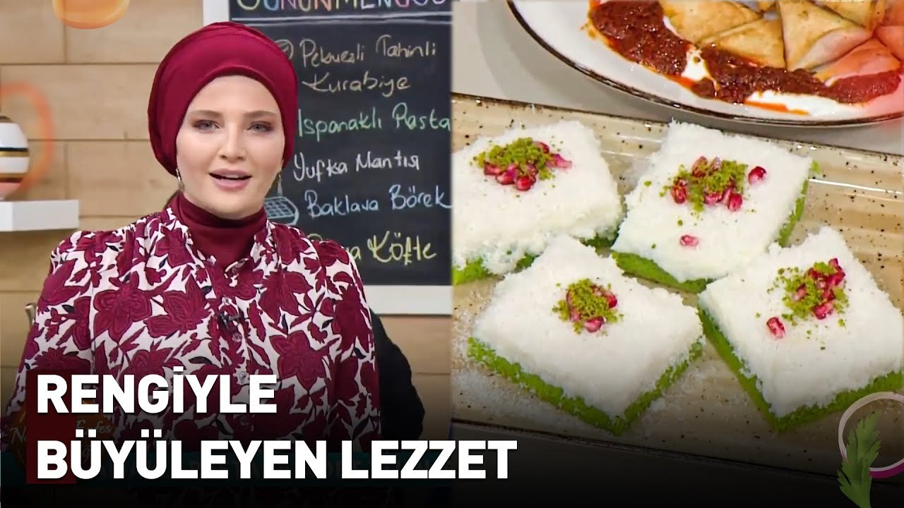 Görüntüsüyle Şaşırtan, Tadıyla Mest Eden Ispanaklı Pasta | Nermin'in Enfes Mutfağı