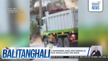 Batang sakay na sumemplang na motorsiklo, patay matapos magulungan ng dump truck sa Brgy. Lagtang | Balitanghali