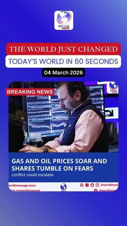 Gas and oil prices soar and shares tumble on fears conflict could escalate