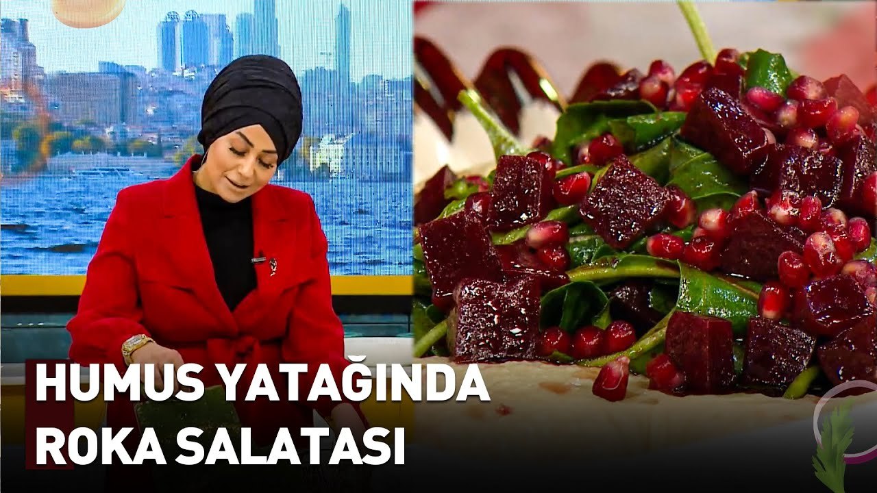 Lezzetli Ve Doyurucu Bir Alternatif Humus Yatağında Roka Salatası  - Şampiyon Lezzetler
