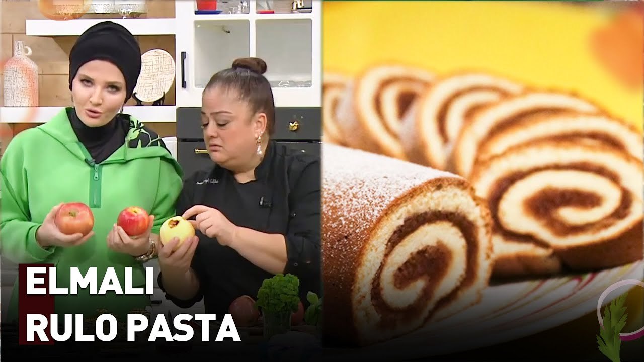 Yumuşacık, Tarçın Kokulu Elmalı Rulo Pasta Yapıyoruz | Nermin'in Enfes Mutfağı