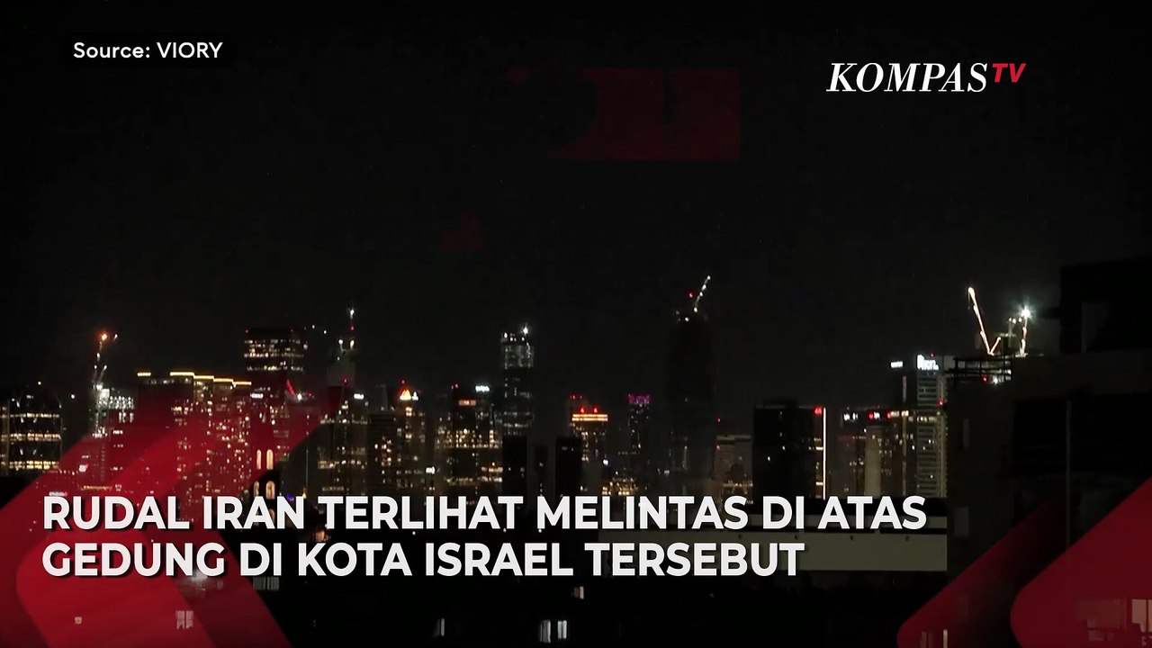 Rudal Iran Kembali 'Hujani' Langit Israel! Sirene Menggema di Tel Aviv