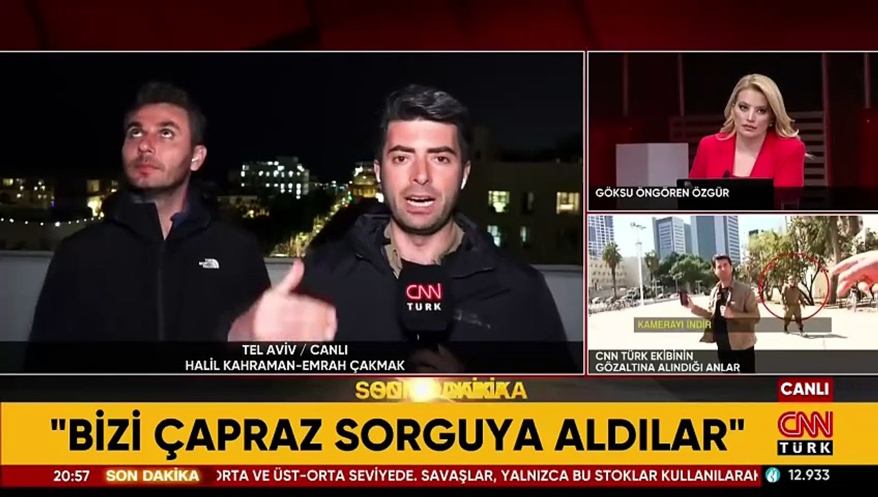 SON DAKİKA | Canlı yayında gözaltına alınmışlardı! CNN TÜRK ekibi yaşananları anlattı