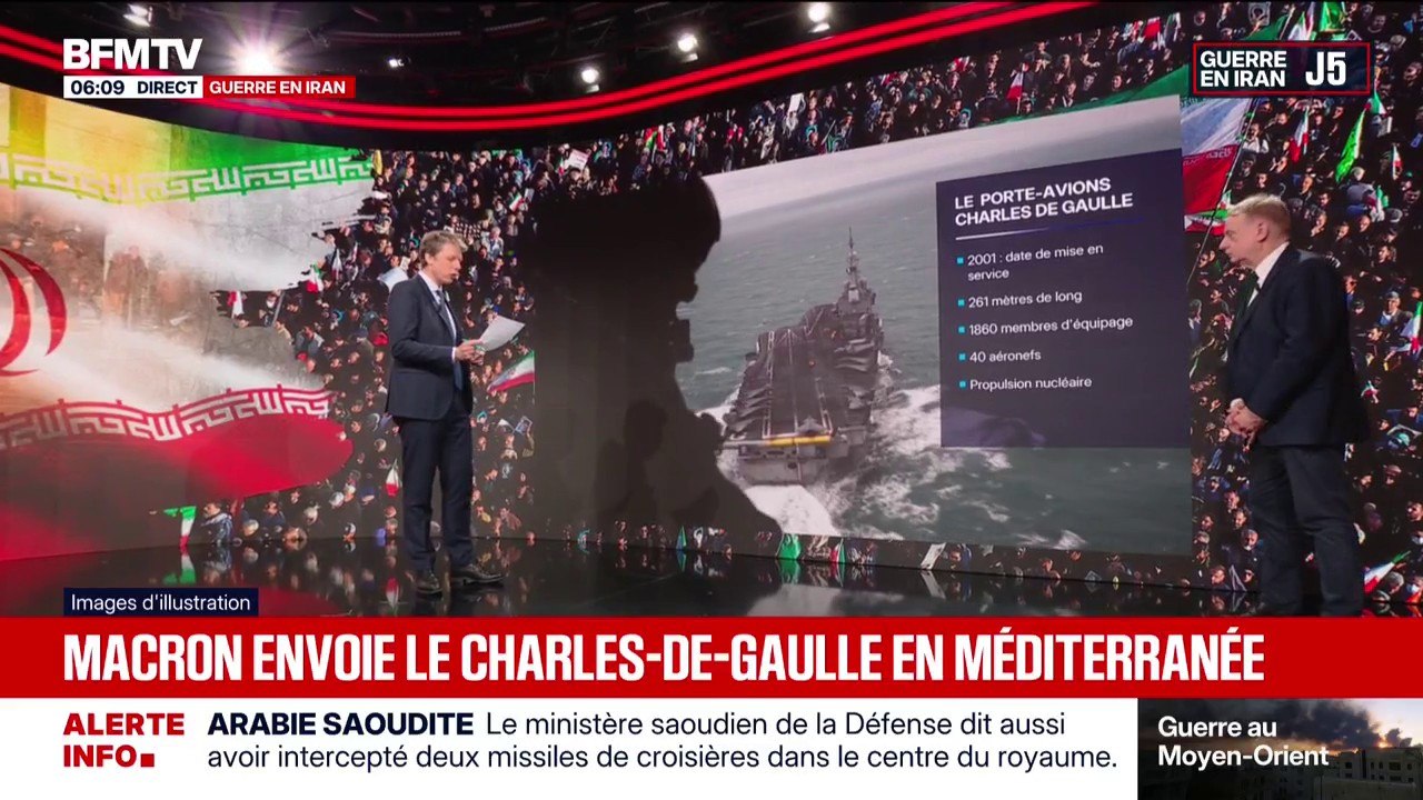 Guerre au Moyen-Orient: ce que va faire le porte-avions Charles-de-Gaulle en Méditerranée