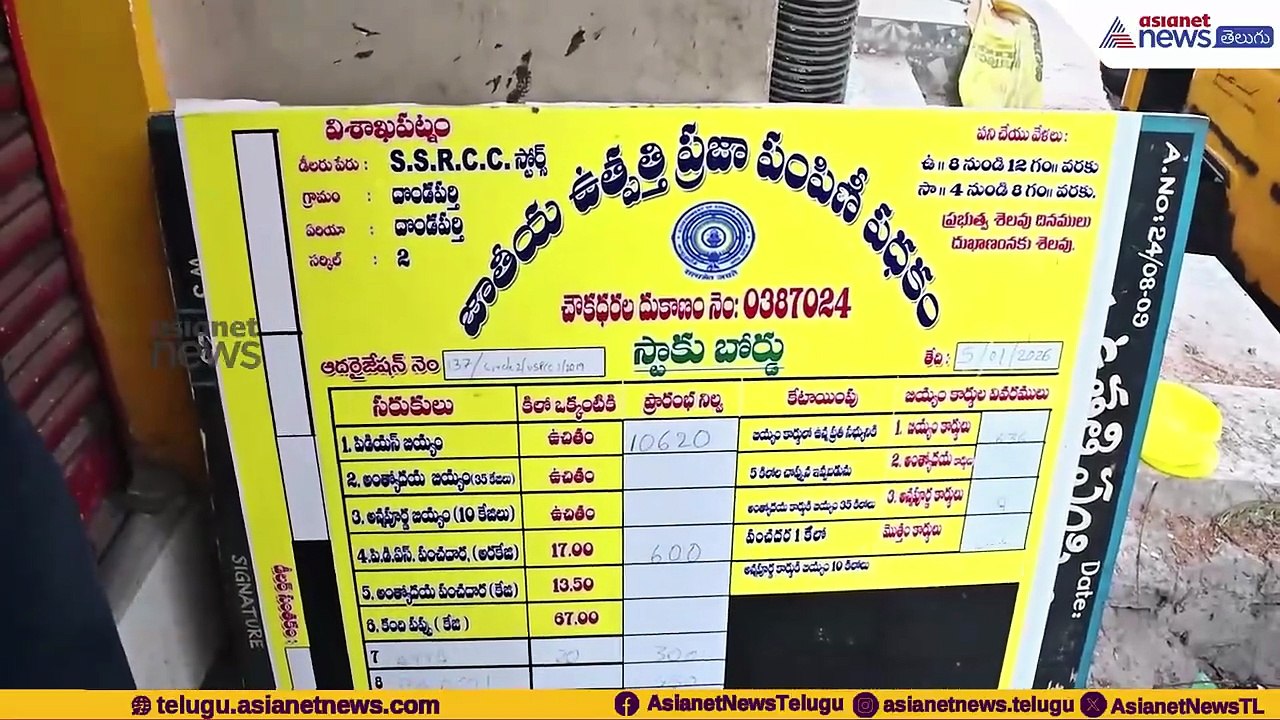 AP Food Commission Visits:ఫుడ్ కమిషనర్ ఆకస్మిక తనిఖీలు..డీలర్లకు కీలక ఆదేశాలు | Asianet News Telugu