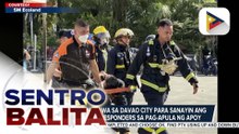 Fire drill, isinagawa sa Davao City para sanayin ang kahandaan ng responders sa  pag-apula ng apoy;  private sector, target na turuan ng emergency medical response at maging first responders | ulat ni Regine Lanuza- PTV Davao