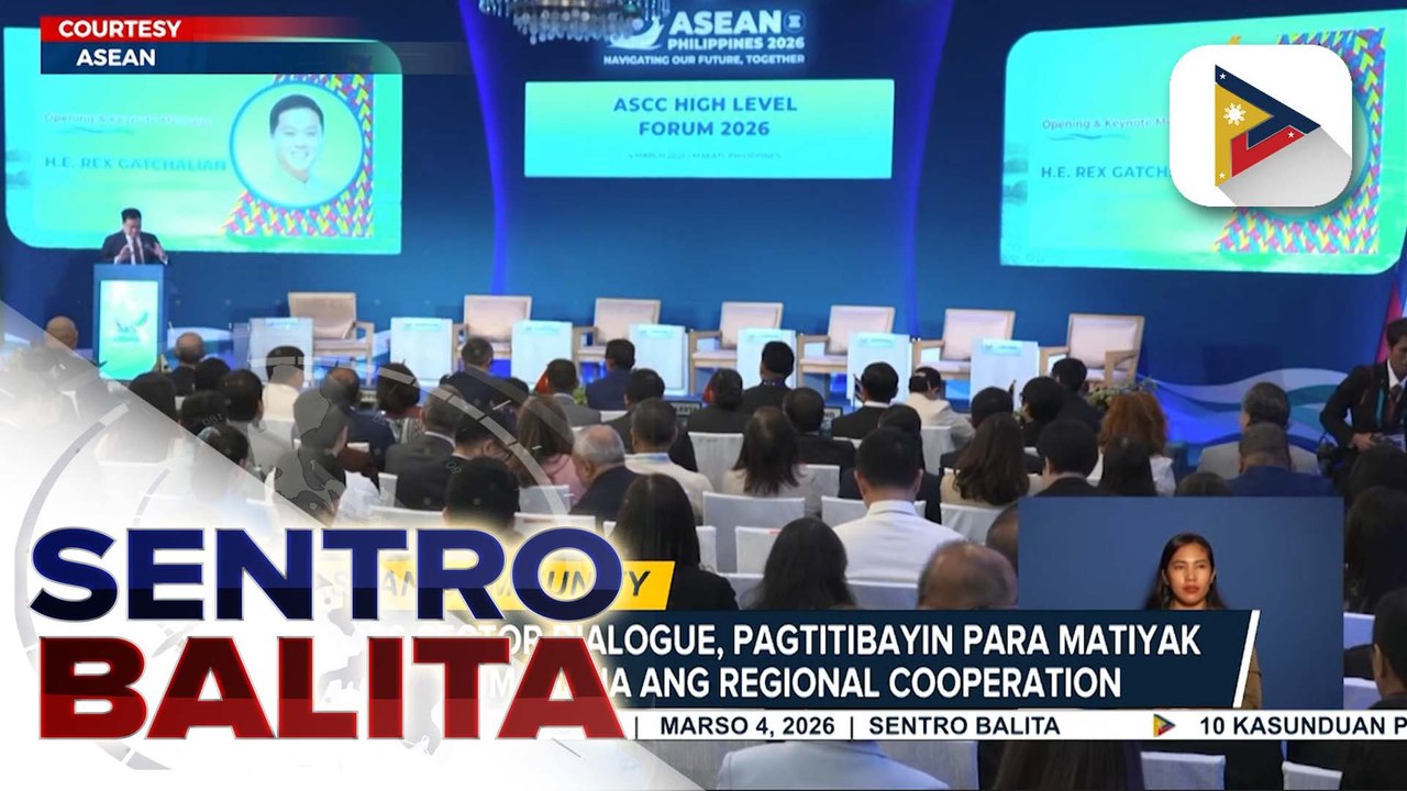 High-level ASEAN Socio-Cultural Community Council Forum, isinagawa ngayong araw; epekto ng climate change sa kaunlaran, tinalakay rin | ulat ni Gab Villegas