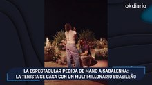 La espectacular pedida de mano a Sabalenka: la tenista se casa con un multimillonario brasileño