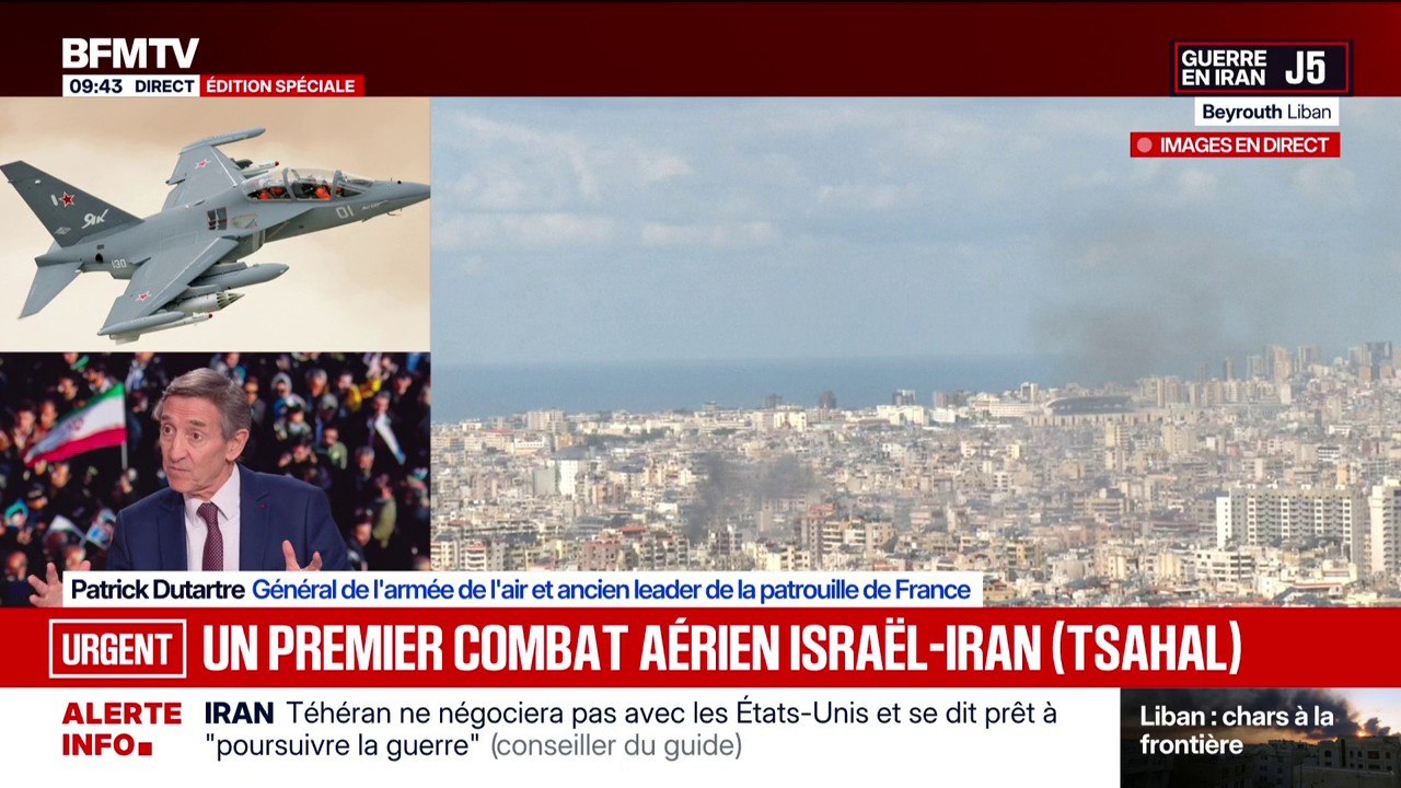 Guerre au Moyen-Orient: l'armée israélienne annonce avoir abattu un avion de chasse iranien