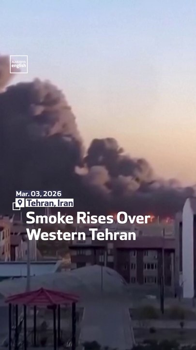 Smoke Rises Over Western Tehran