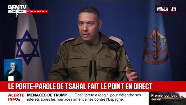 Guerre au Moyen-Orient: Nous allons continuer à harceler et à attaquer le régime iranien , assure Effie Defrin, porte-parole de l’armée israélienne