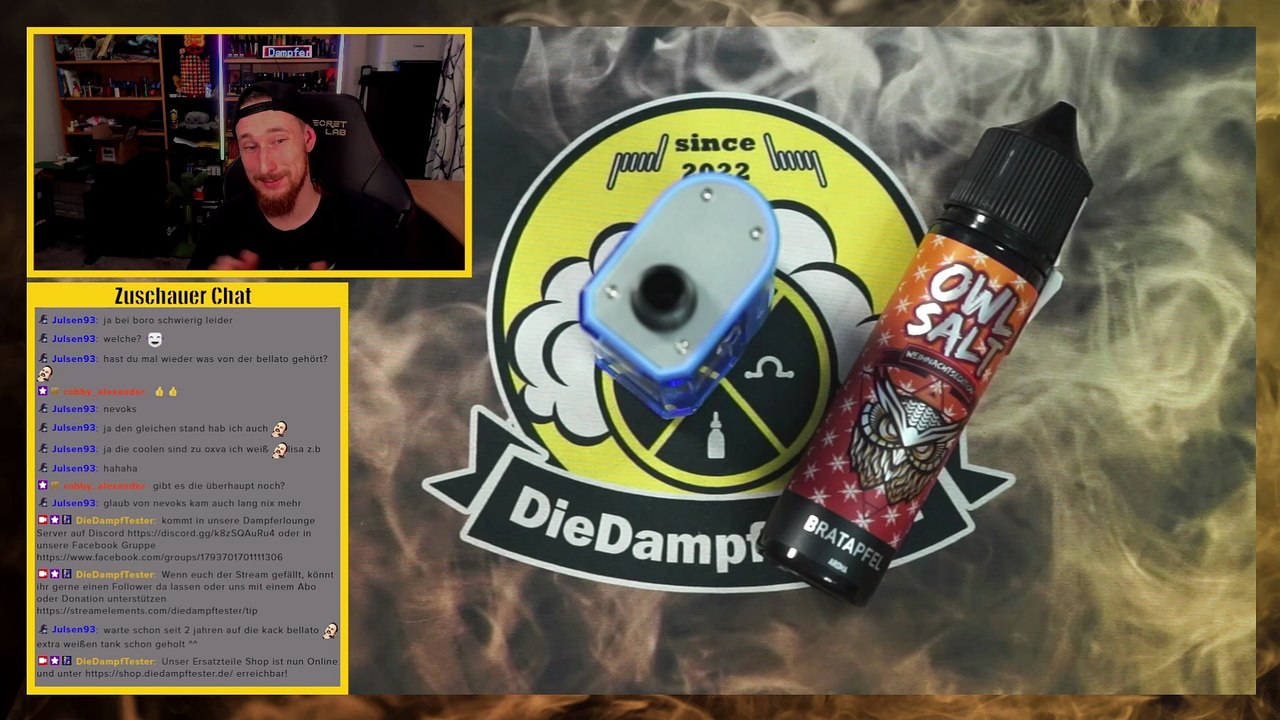 OWL Salt Bratapfel Aroma Geschmackstest