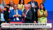 Lula e ministros defendem fim escala 6x1 em evento em SP