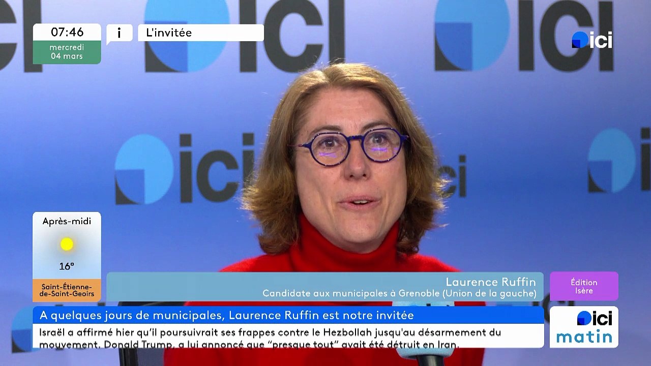 Municipales à Grenoble : "je ne fais pas partie d'un parti politique" dit Laurence Ruffin