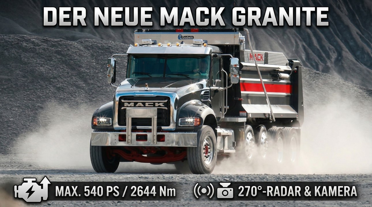 Neuer Mack Granite 2027: Mehr Sicherheit, neue Technik, neuer Aufbau