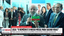 Lula exibe remédio e diz: “Esse é nosso míssil”
