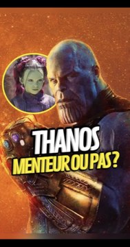 Thanos a t-il menti ou était-ce une erreur de script ? #thanos #avengersinfinitywar #gamora #onregardequoi #marvel