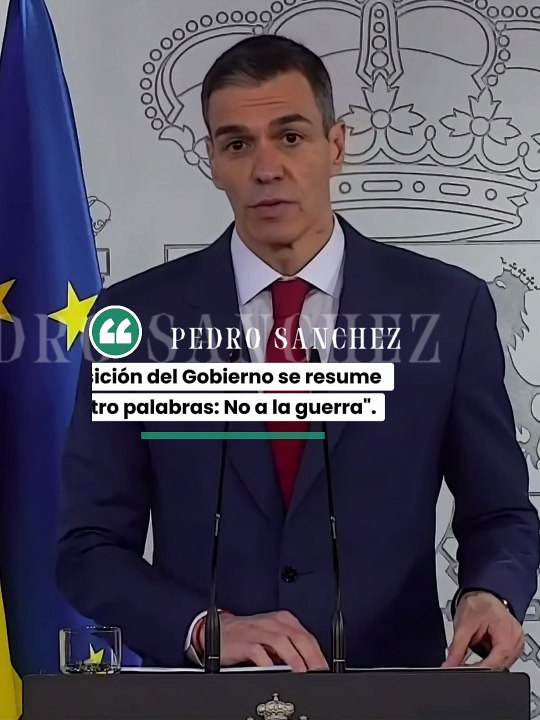 Pedro Sánchez reafirma el “No a la guerra” y defiende la vía diplomática ante la crisis internacional