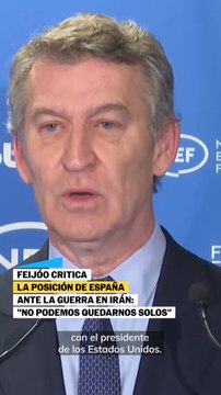 Feijóo critica la posición de España ante la guerra de Irán: No podemos quedarnos solos
