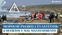 Desplome en la pasarela costera de Santander: 5 muertos e inversiones en mantenimiento bajo mínimos