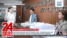 VP Duterte files perjury complaint vs alleged ex-security aide | 24 Oras