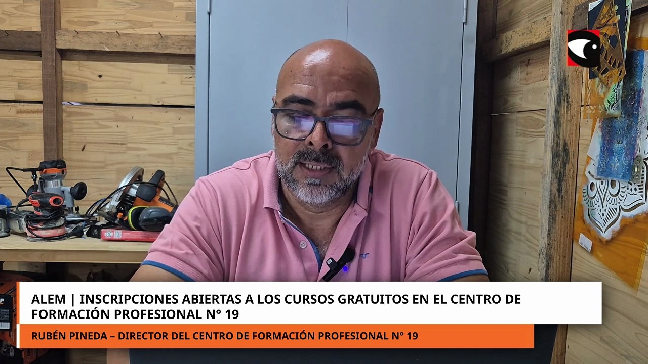 Alem | Inscripciones abiertas a los cursos gratuitos en el Centro de Formación Profesional N° 19