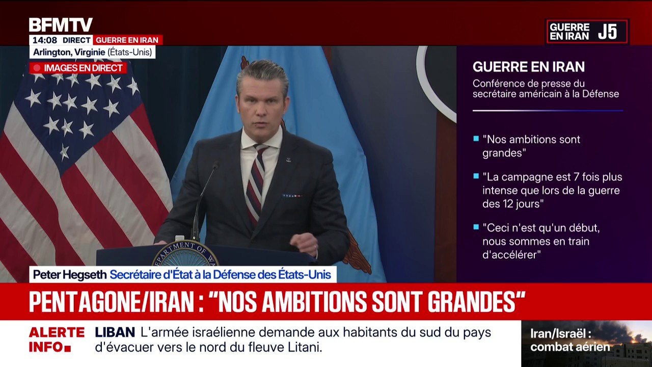 Guerre au Moyen-Orient: "Six soldats américains sont morts, nous allons venger leur mort", affirme Peter Hegseth, le secrétaire d'État américain à la Défense