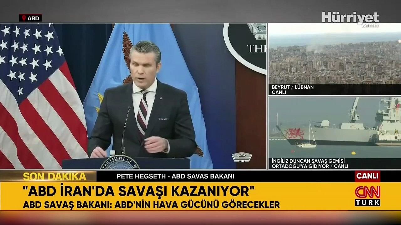ABD Savunma Bakanı Hegseth, İran savaşıyla ilgili konuştu