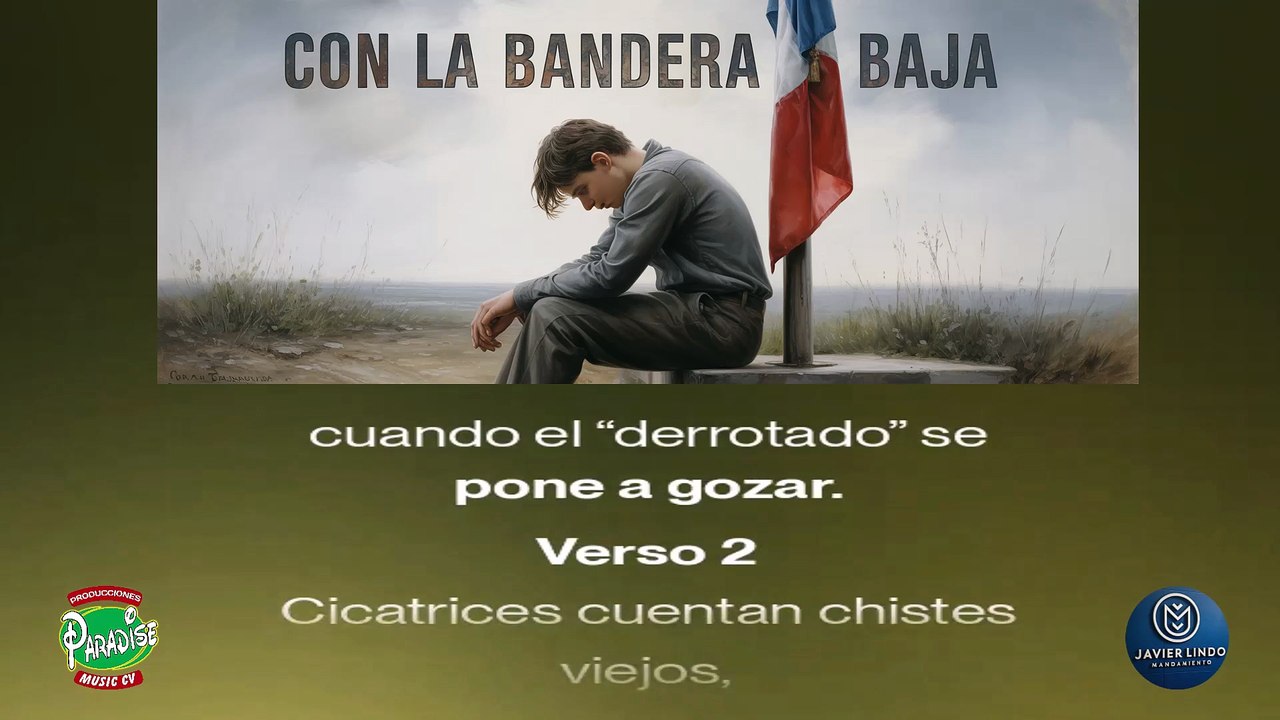 CON LA BANDERA BAJA AUTOR JAVIER LINDO M.