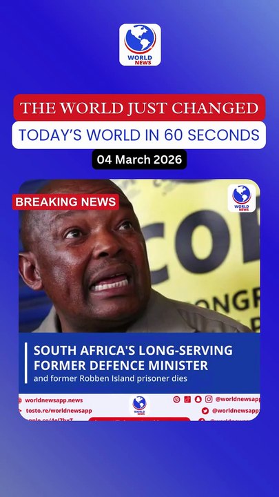 South Africa's long-serving former defence minister and former Robben Island prisoner dies
