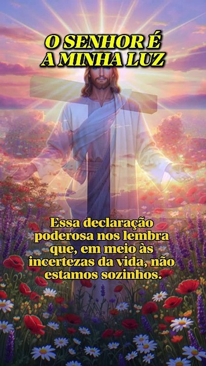 O Senhor é a minha luz — ✝ — #shorts #Jovenspregadores #espiritualidade #Deus #motivacao #religiao #Fé #AmorDeCristo #Gratidão #viral #instavideo #trending #dicas #entretenimento — @videosdealegria — By:RF® —