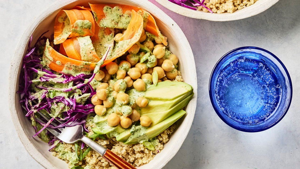 How to Make a Green Goddess Grain Bowl