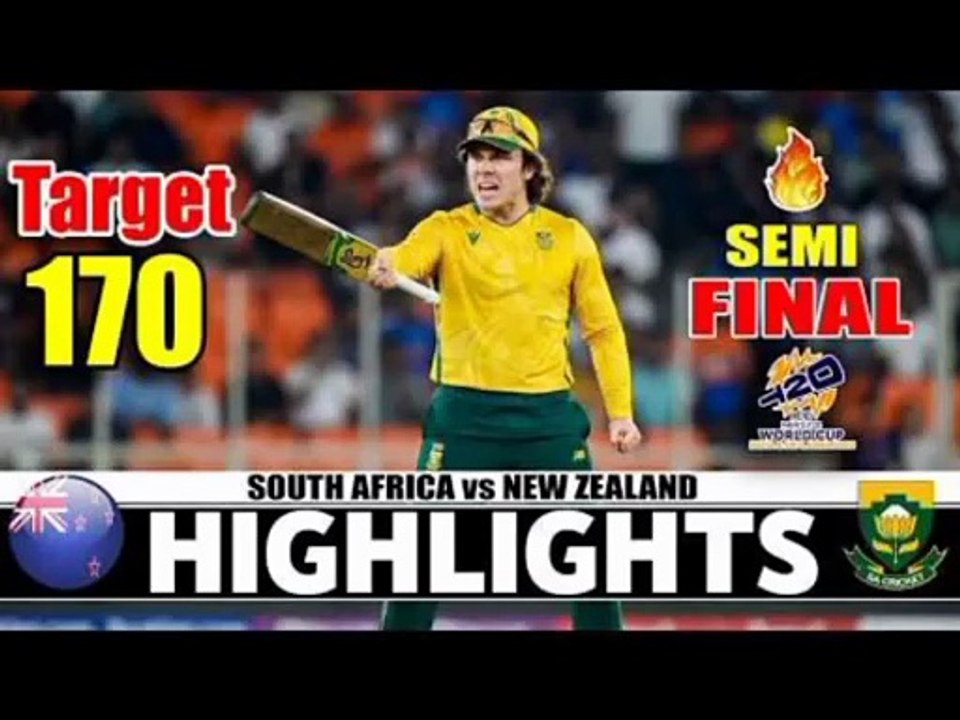 South Africa Vs New Zealand Highlights Icc T20 world Cup Match 2026 - SA Vs NZ Highlights