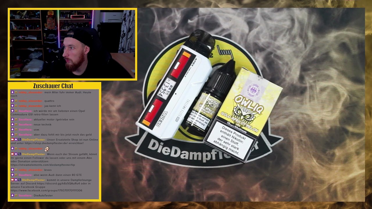 OWLIG Gold Apricot Melon Liquid Geschmackstest