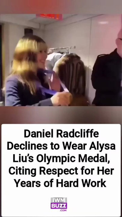 Daniel Radcliffe Declines to Wear Alysa Liu’s Olympic Medal, Citing Respect for Her Years of Hard Work