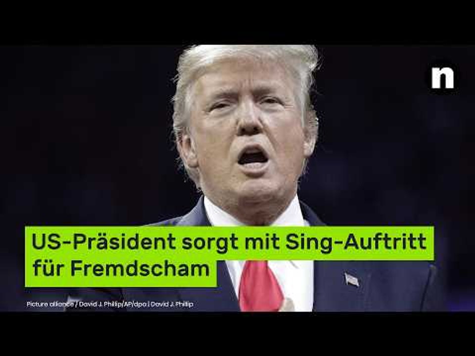 US-Präsident sorgt mit Sing-Auftritt für Fremdscham